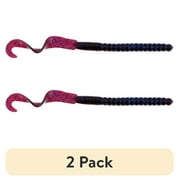 (2 pack) Berkley PowerBait® Power Worm Fishing Bait, Blue Fleck, 7in